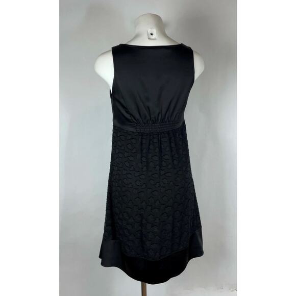 BCBG MAXAZRIA Black silk blend corset sleeveless sheath dress S - Picture 2 of 2